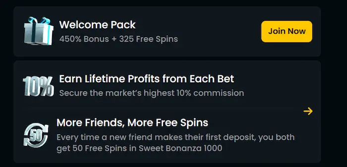 Snatch Casino promotions